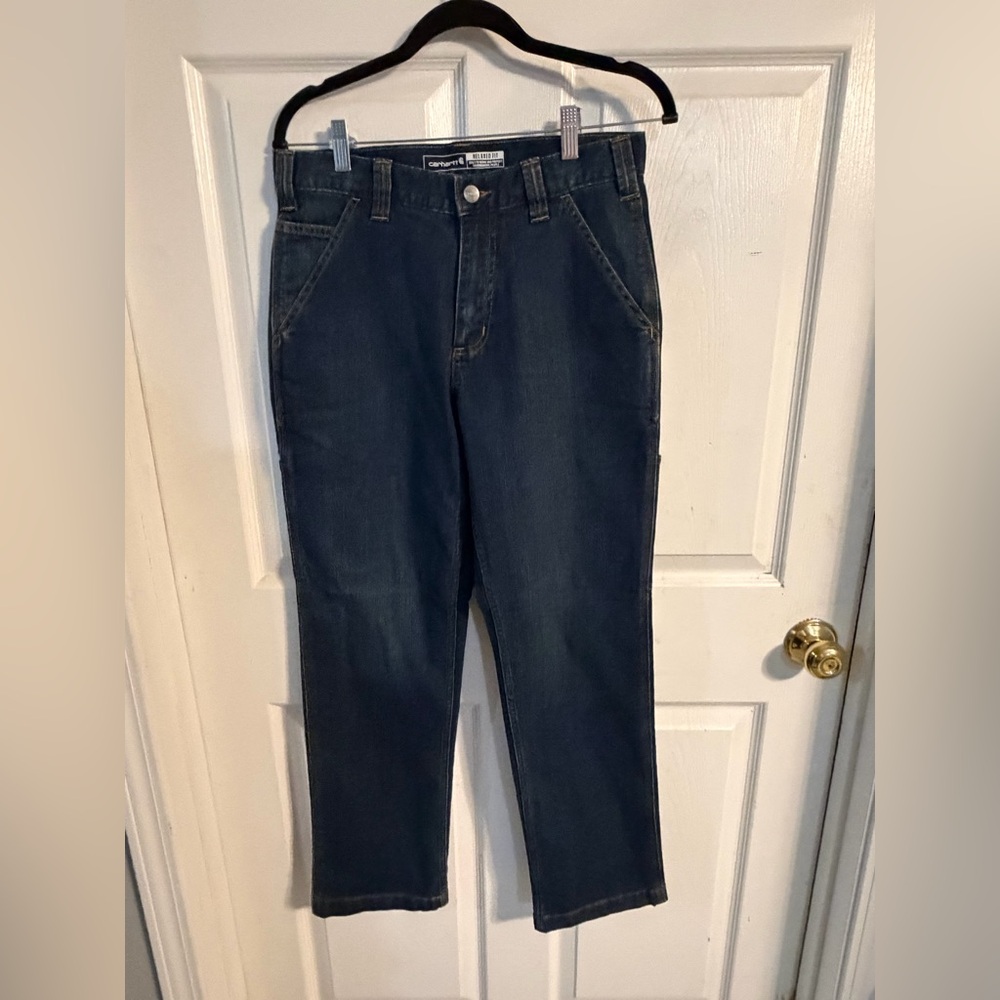 Carhartt Men's Dark Blue Relaxed Jeans